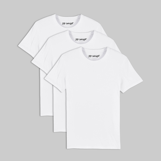 Set 3 tricouri oversize albe