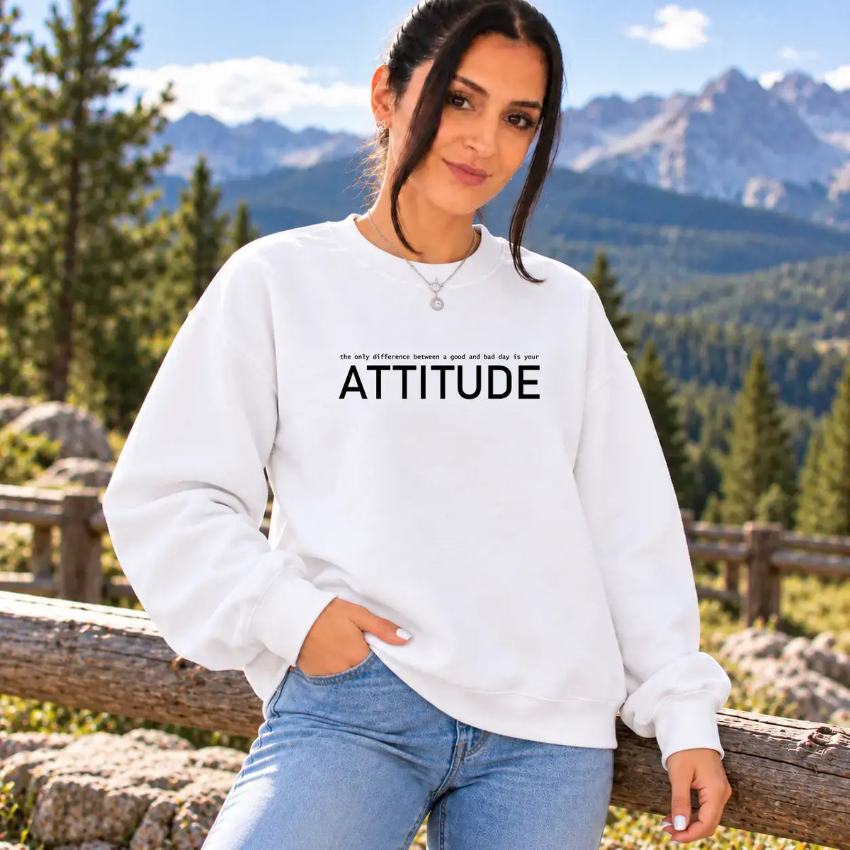 Bluza dama oversize cu imprimeu minimalist ATTITUDE