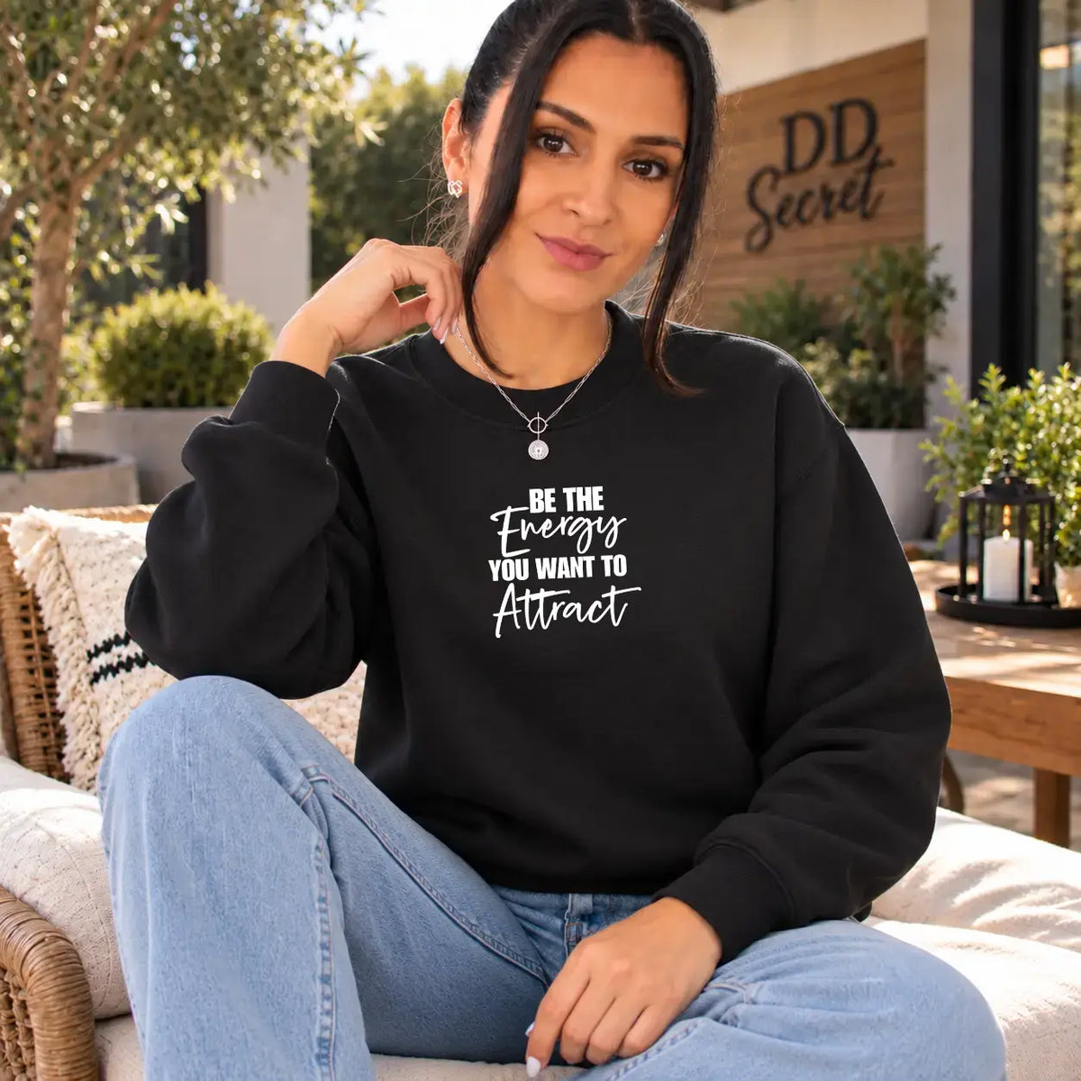 Bluza de dama oversize cu mesaj ATTRACT