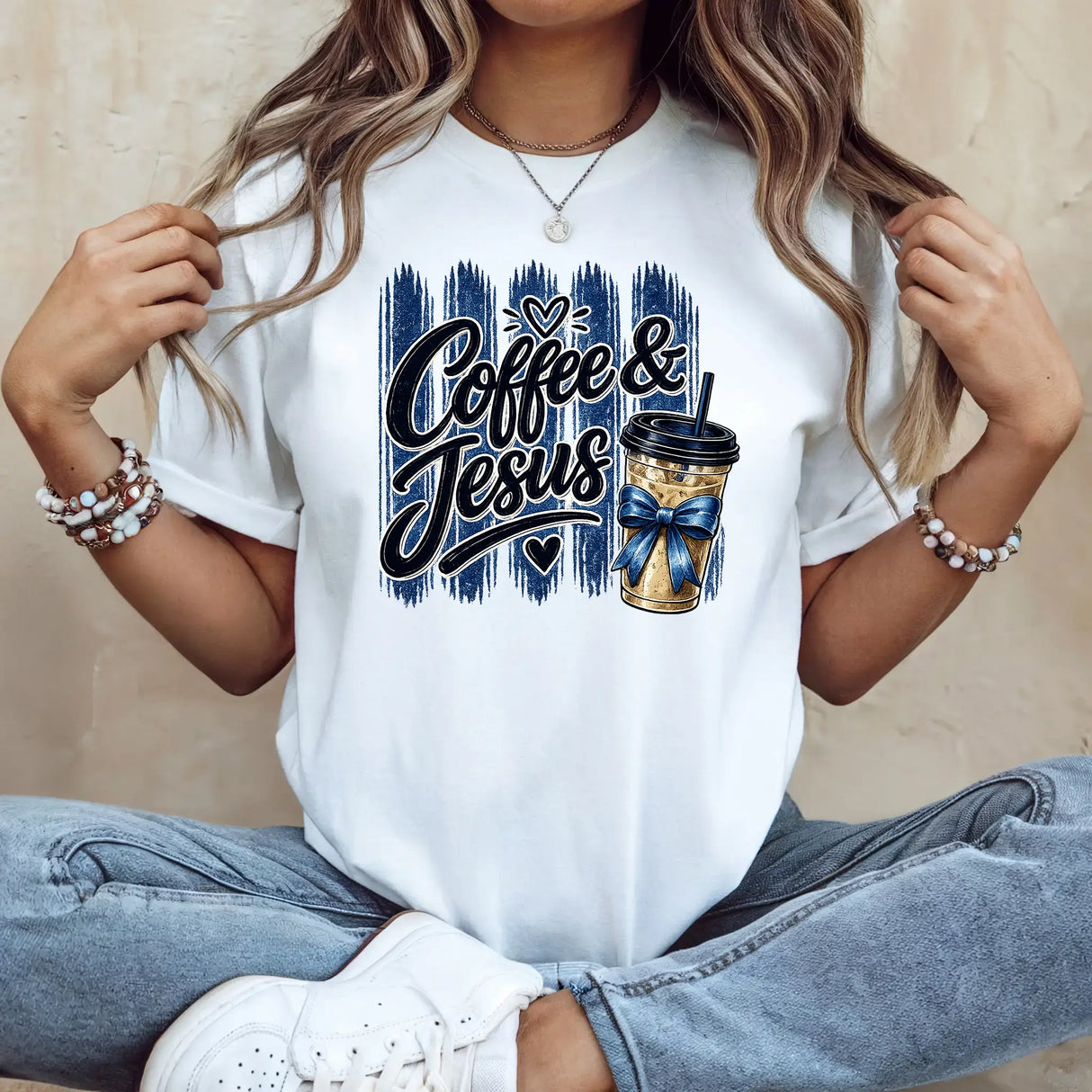 Tricou de dama oversize din bumbac 100% cu imprimeu COFFEE