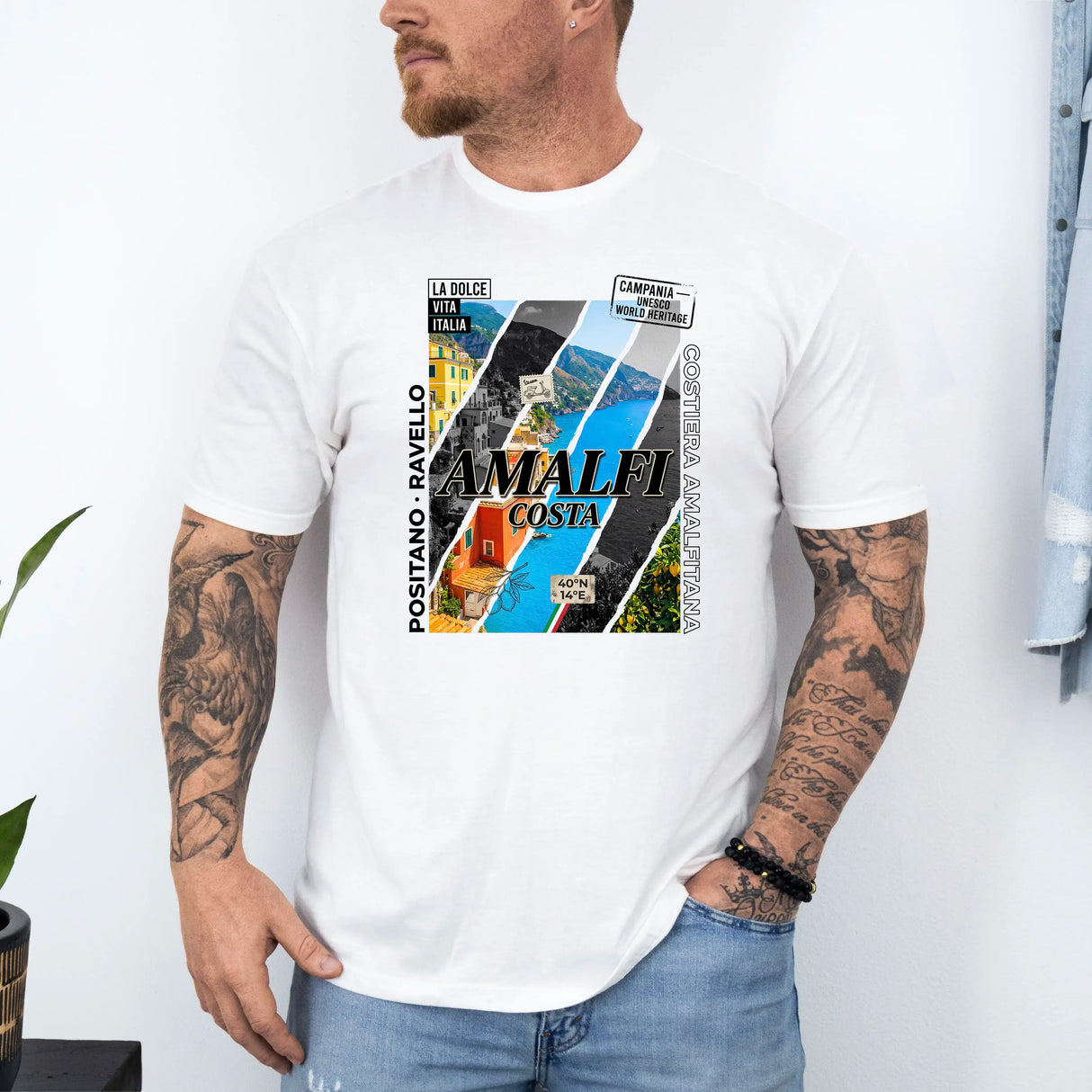 Tricou barbati din bumbac 100% Travel cu imprimeu COSTA