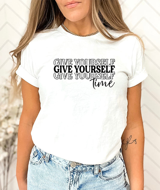 Tricou oversize GIVE YOURSELF