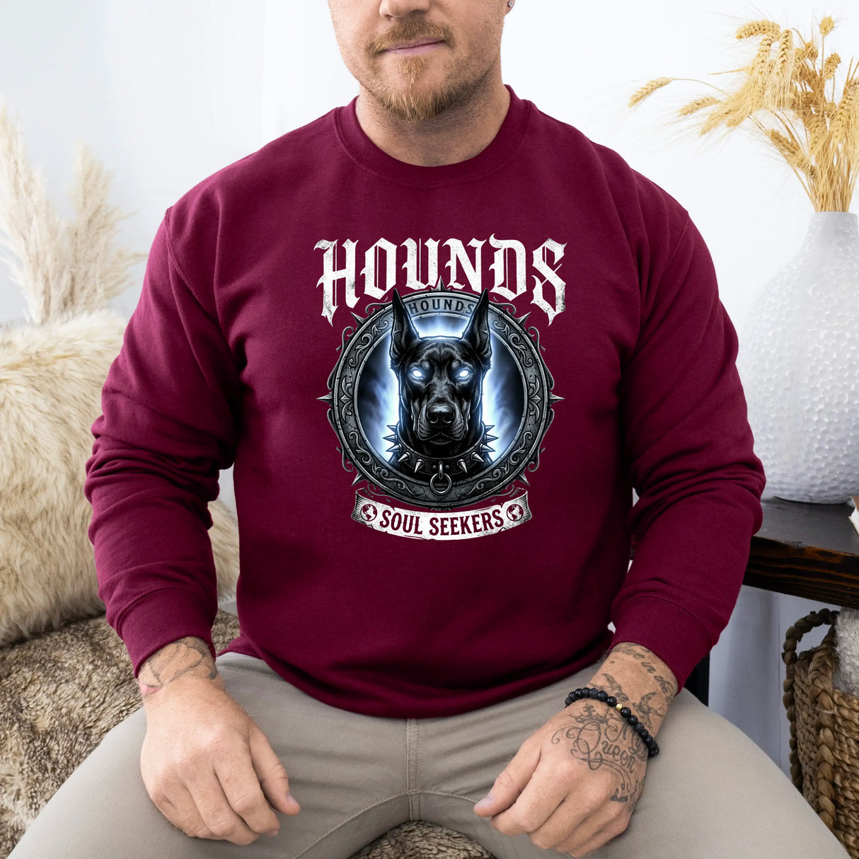 Hanorac barbati regular fit cu imprimeu HOUNDS