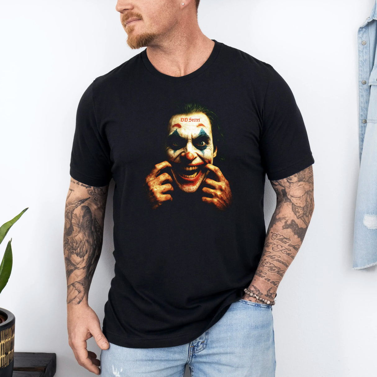 Tricou barbatesc din bumbac 100% regular fit cu personaje film JOKER