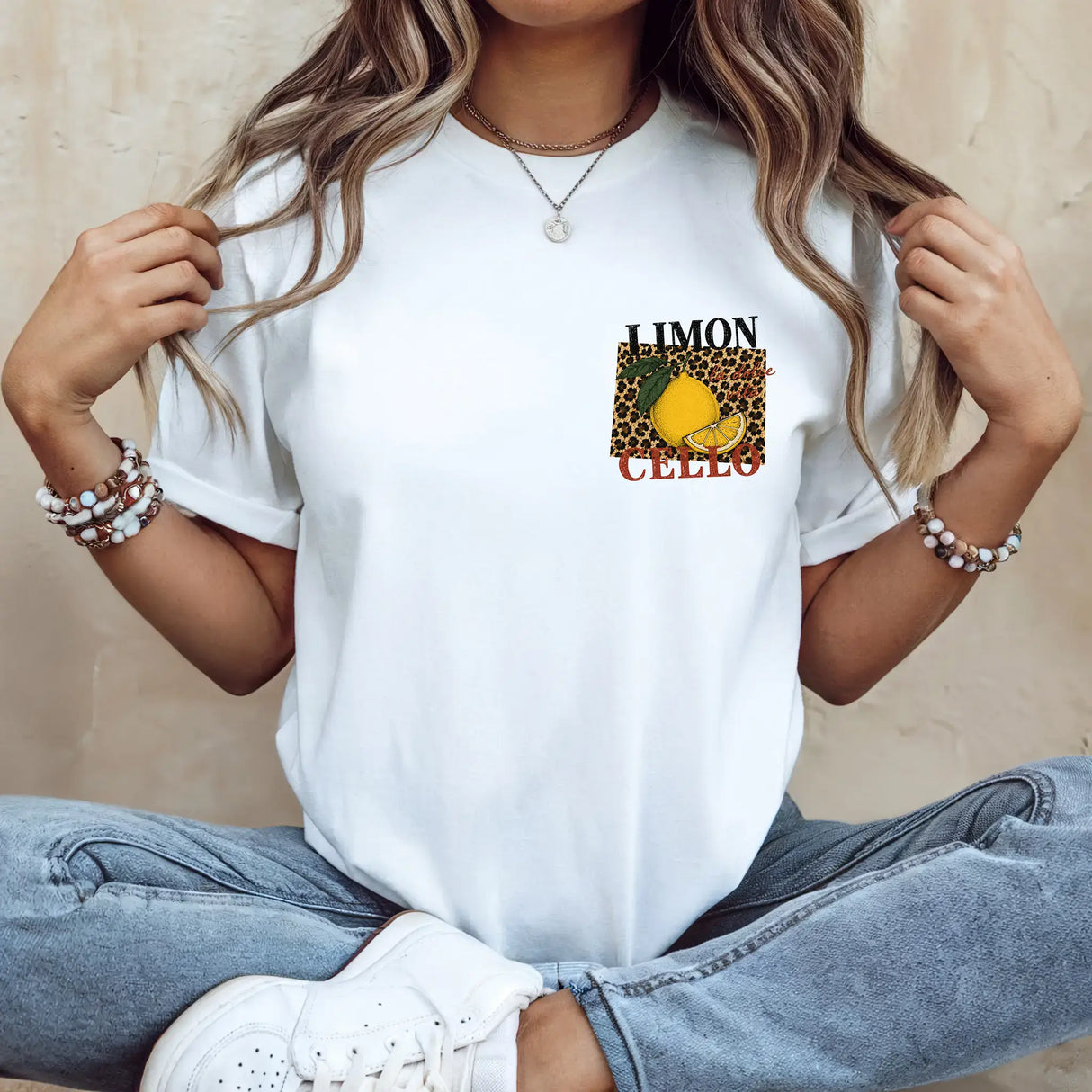 Tricou de dama oversize din bumbac 100% de Vara LIMONCELLO
