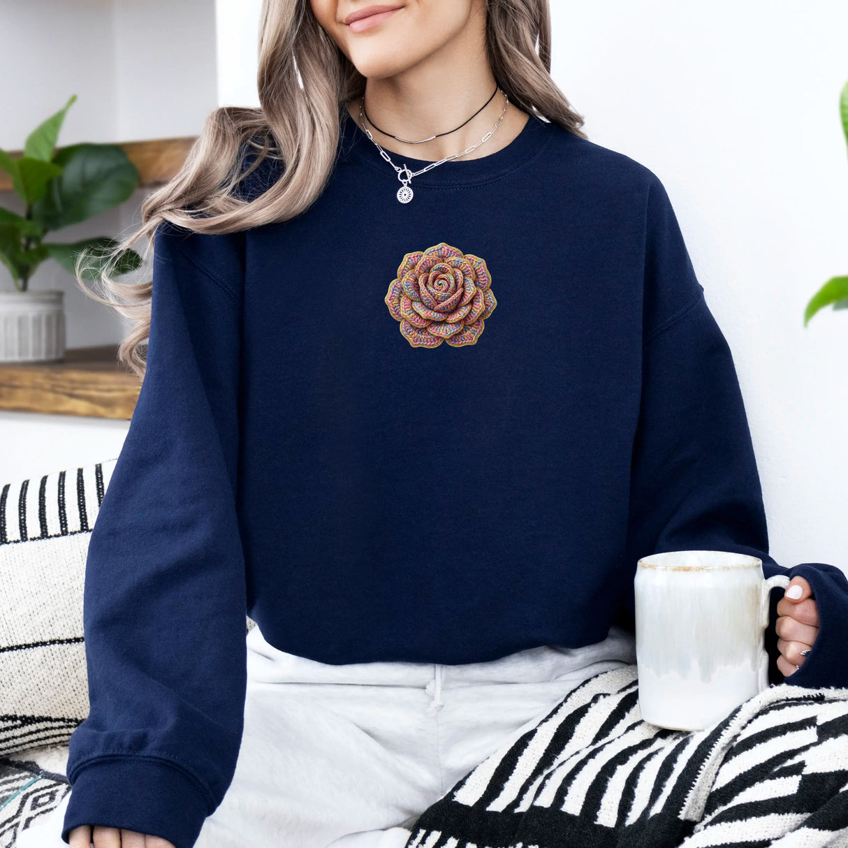 Hanorac de dama oversize cu imprimeu MULTICOLOR