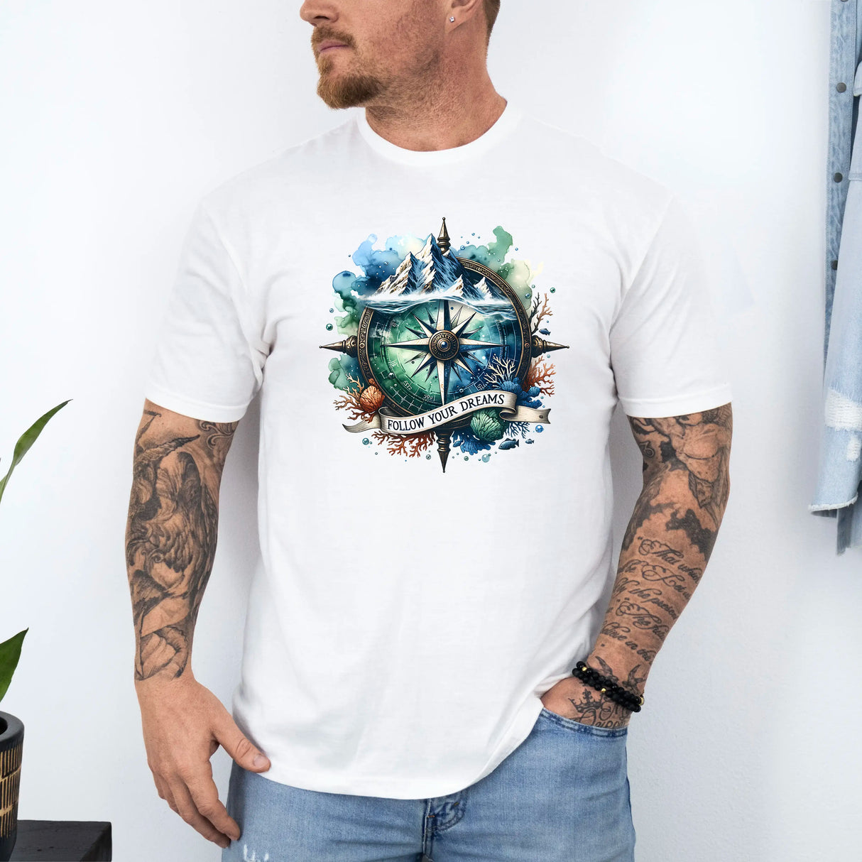 Tricou barbatesc din bumbac 100% cu mesaj NAUTICAL