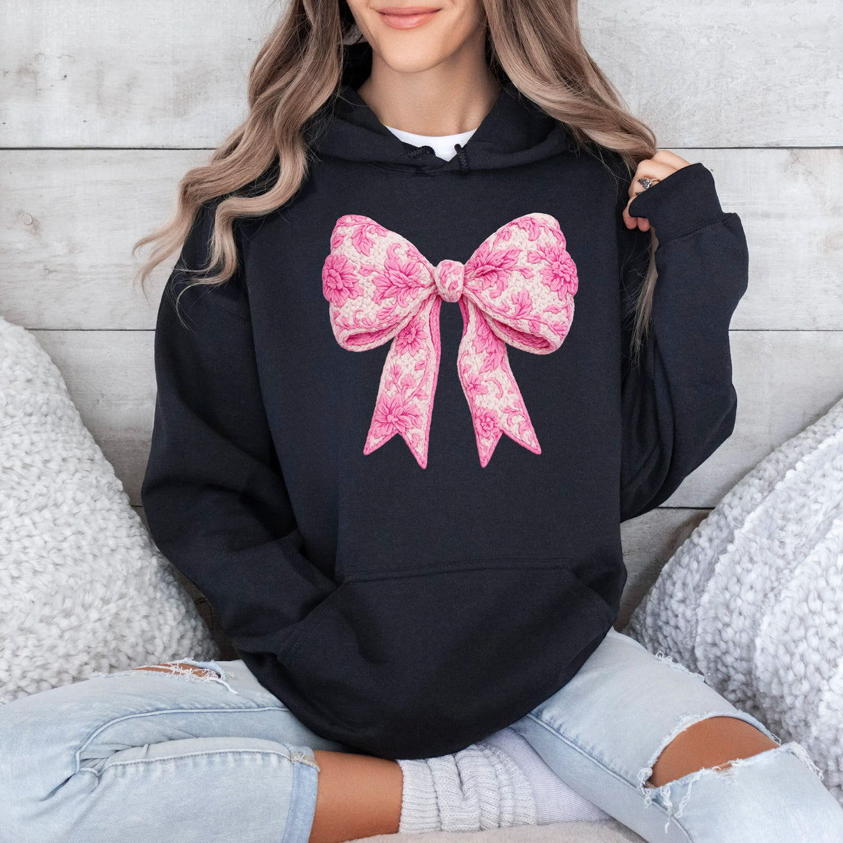 Hanorac cu gluga de dama oversize cu imprimeu PINK