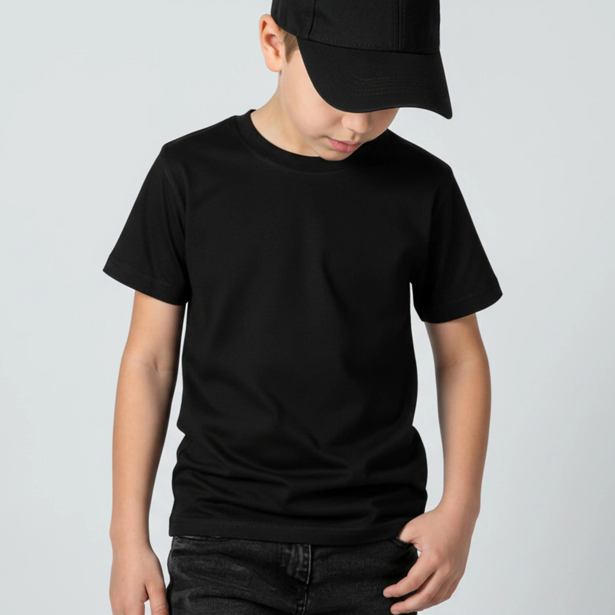 Set 3 tricouri baieti din bumbac 100% simple negre