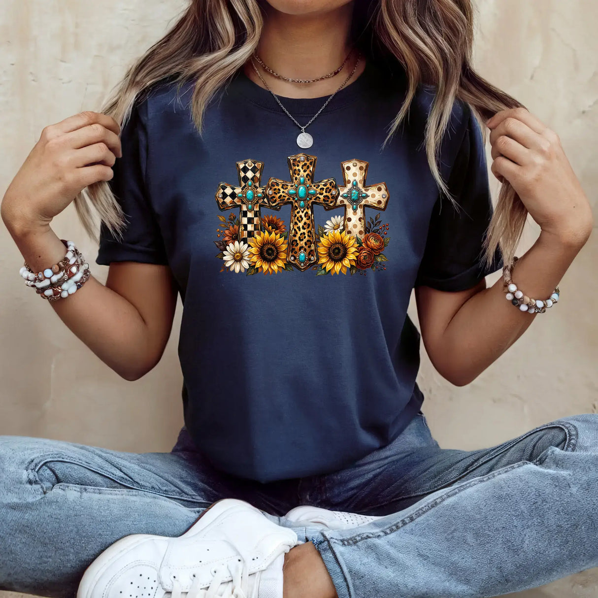 Tricou dama oversize din bumbac 100% cu imprimeu WESTERN