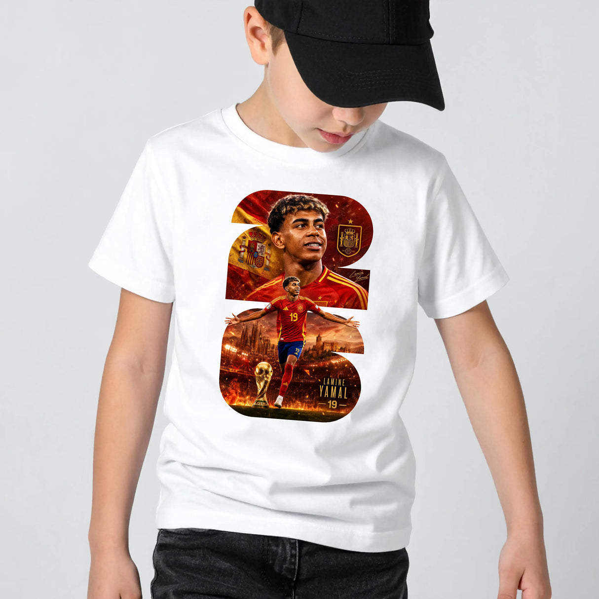 Tricou de baieti din bumbac 100% cu imprimeu YAMAL