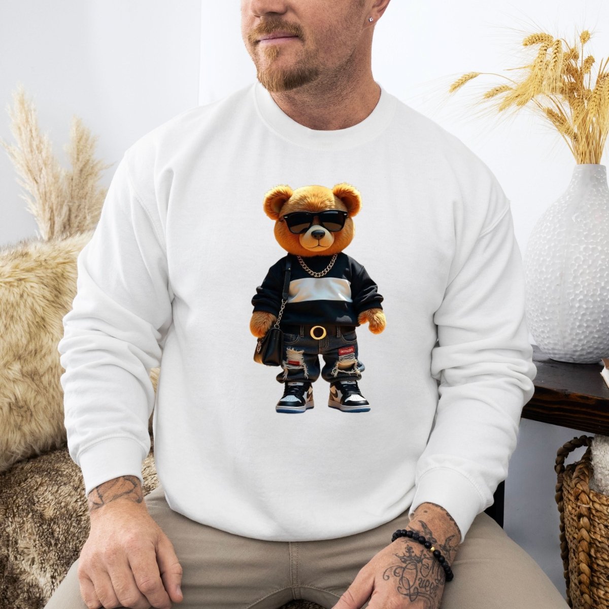 Hanorac barbatesc regular fit cu ursulet URBANO