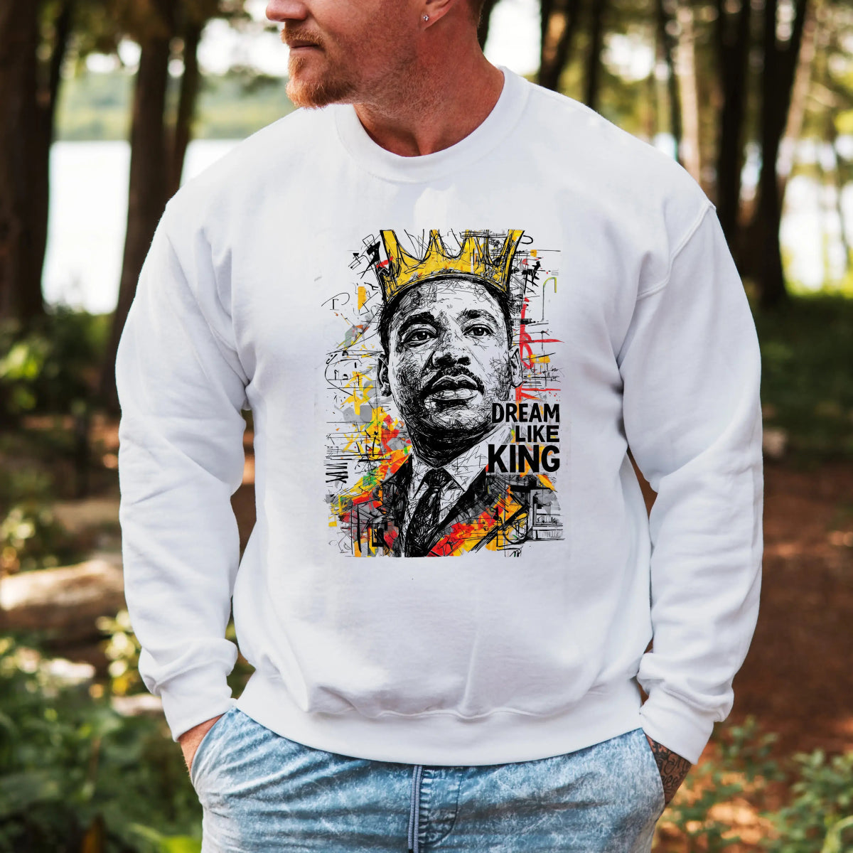 Hanorac barbati regular fit cu mesaj DREAM