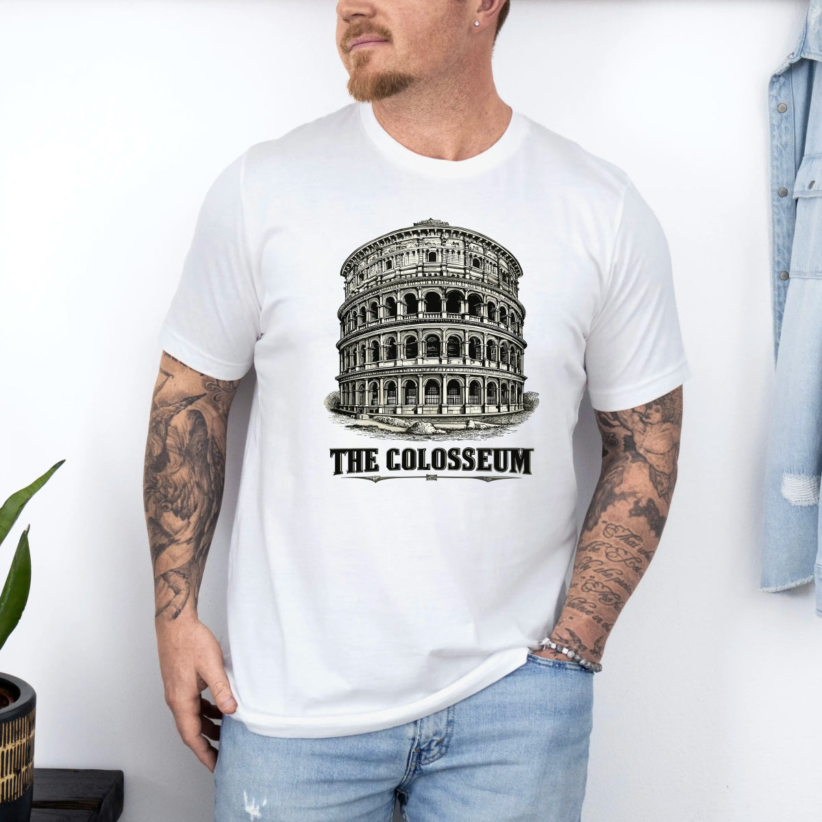 Tricou barbatesc din bumbac 100% regular fit cu imprimeu COLOSSEUM