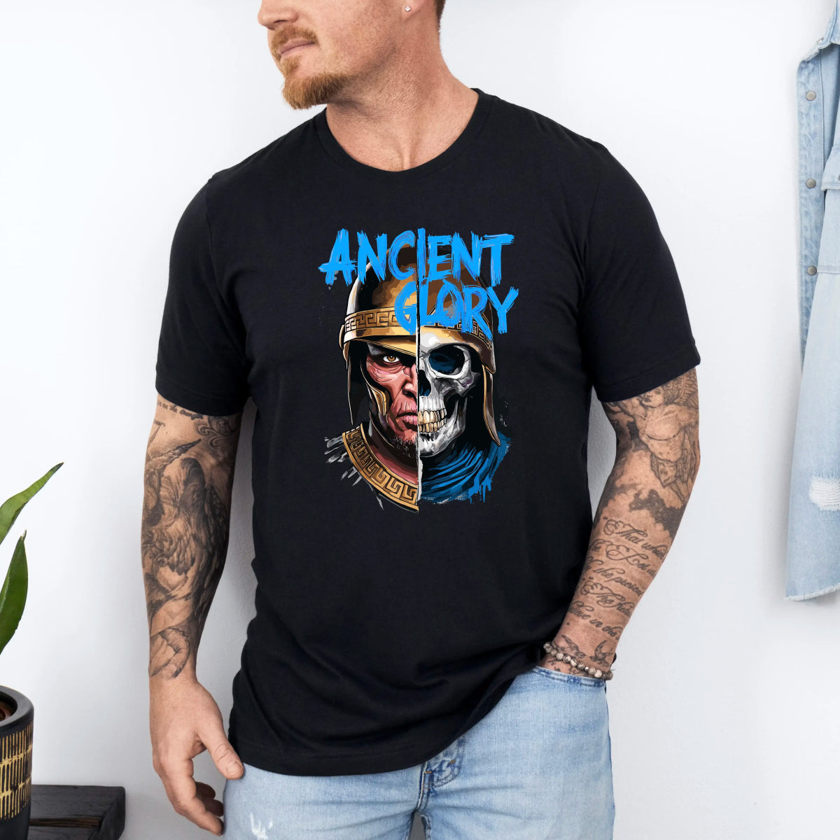 Tricou barbati din bumbac 100% regular fit cu imprimeu GLORY