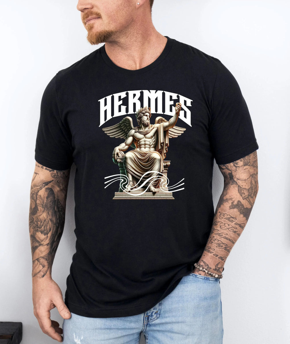 Tricou barbati din bumbac 100% regular fit Urban cu imprimeu HERMES