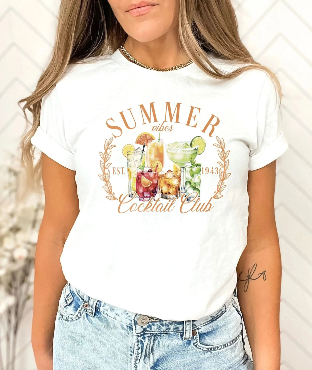 Tricou dama oversize din bumbac 100% de Vara COCKTAIL