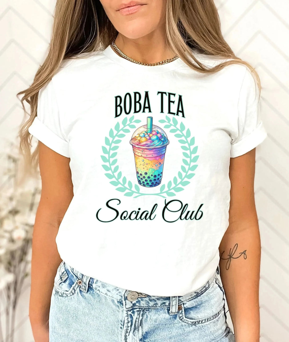 Tricou de dama oversize din bumbac 100% de Vara BOBA TEA