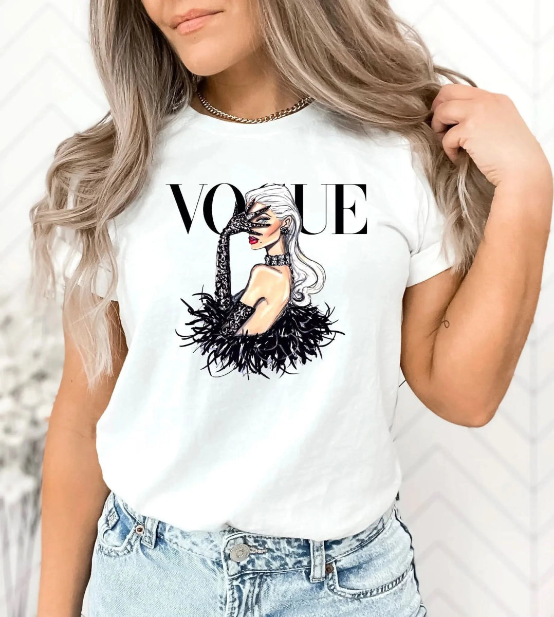 Tricou de dama oversize din bumbac 100% Fashion cu imprimeu BLACK DRESS