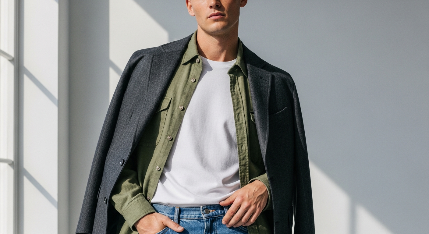tricou alb barbati - 5 Modele de Tricouri pentru Layering de Care Ai Nevoie în 2026