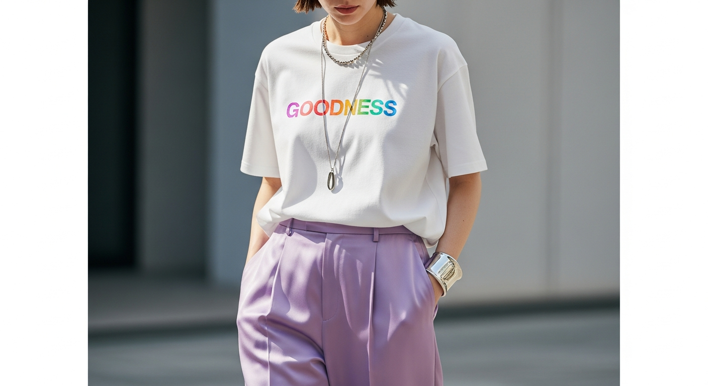 tricou dama - Metoda fără Efort de a Coordona Culorile cu un Tricou Oversize