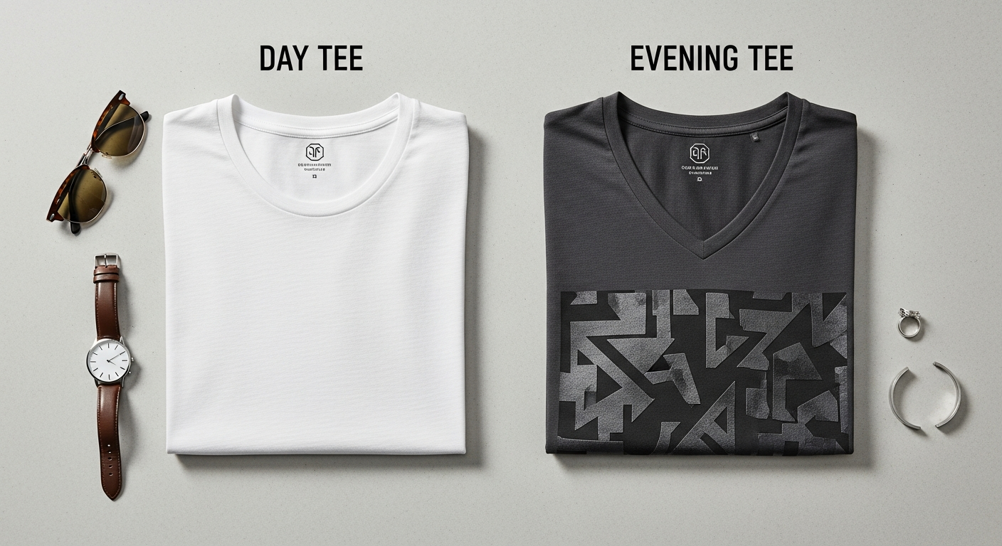 Tricou de Zi vs Tricou de Seară: Cum să Arăți Scump cu Bani Puțini în 2026