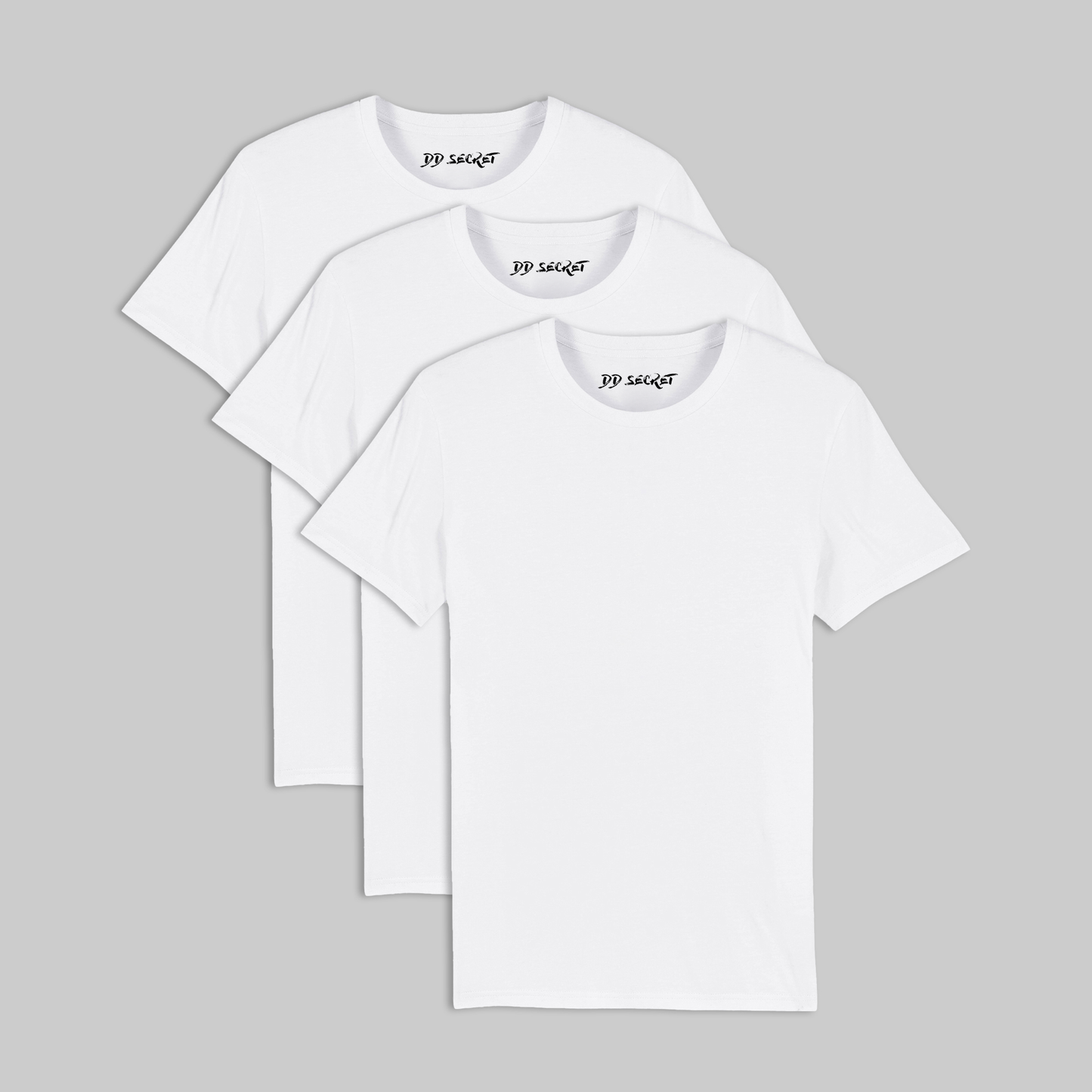 Set 3 tricouri oversize albe