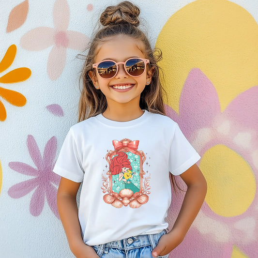 Tricou de fete din bumbac 100% cu imprimeu ARIEL