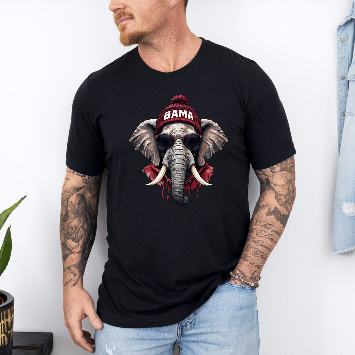 Tricou barbatesc din bumbac 100% regular fit NFL cu imprimeu BAMA