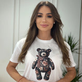 Tricou de dama oversize din bumbac 100% cu ursulet BEAR