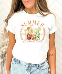 Tricou dama oversize din bumbac 100% de Vara COCKTAIL