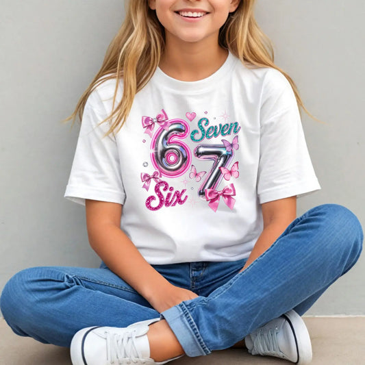 Tricou de fete din bumbac 100% cu imprimeu COQUETTE 67