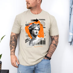 Tricou barbatesc din bumbac 100% regular fit Streetwear cu imprimeu CRIMINAL