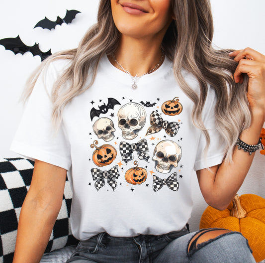 Tricou de dama oversize din bumbac 100% de Halloween HALLOWEEN