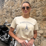 Tricou de dama oversize din bumbac 100% Travel cu imprimeu PARIS