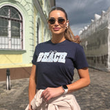 Tricou de dama oversize din bumbac 100% de Vara BEACH