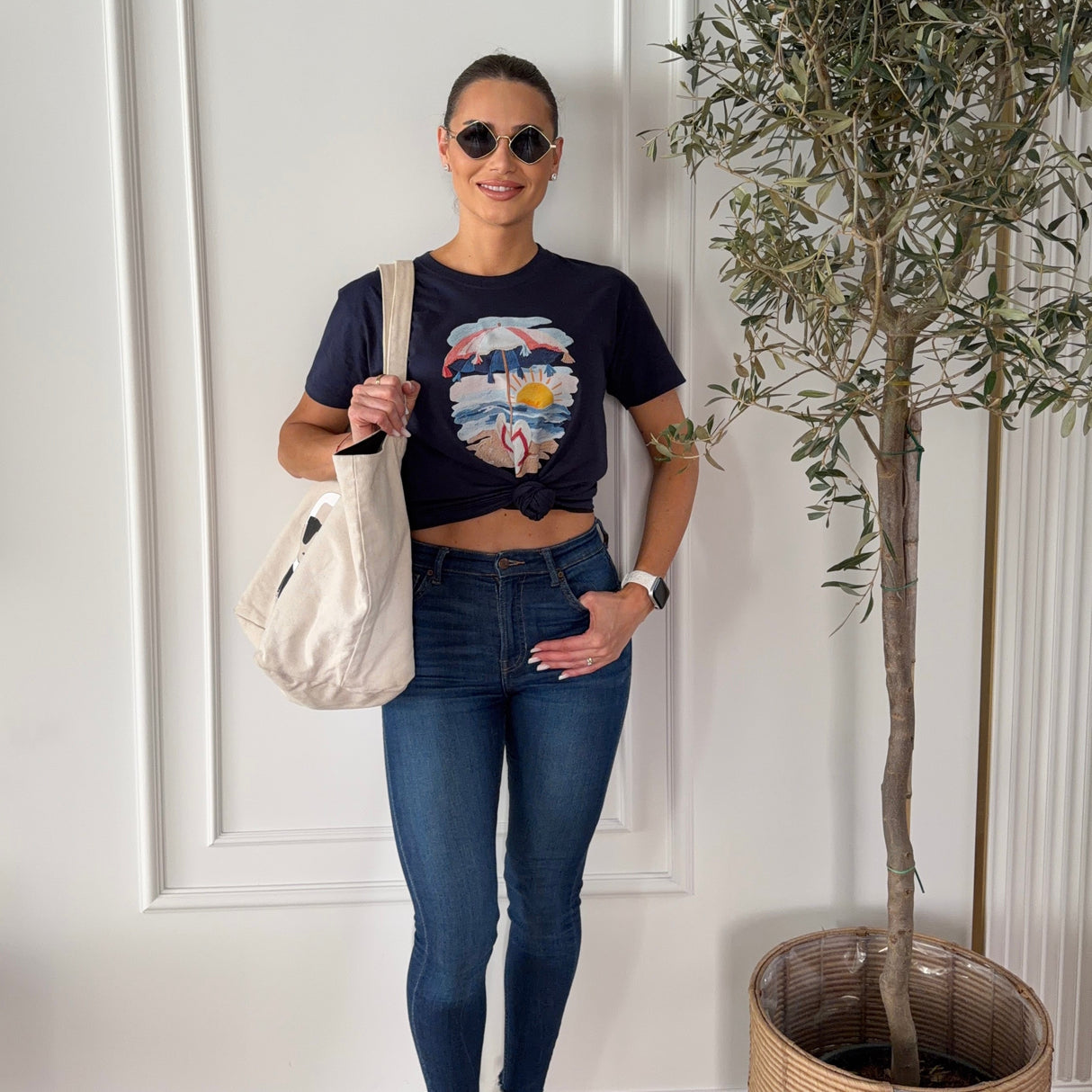 Tricou dama oversize din bumbac 100% de Vara SEA