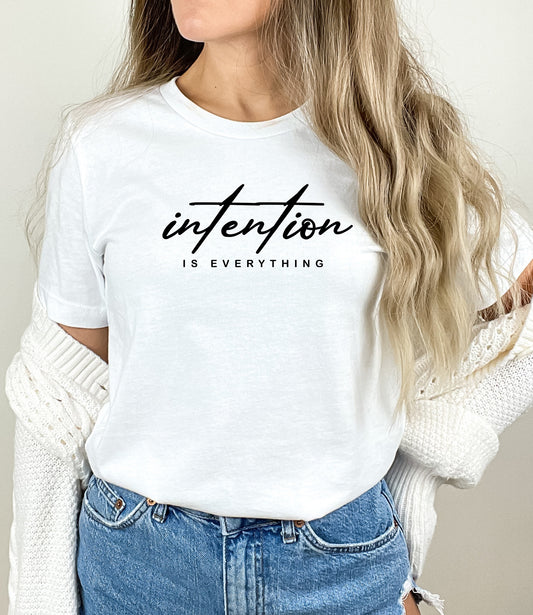 Tricou dama oversize din bumbac 100% cu mesaj INTENTION