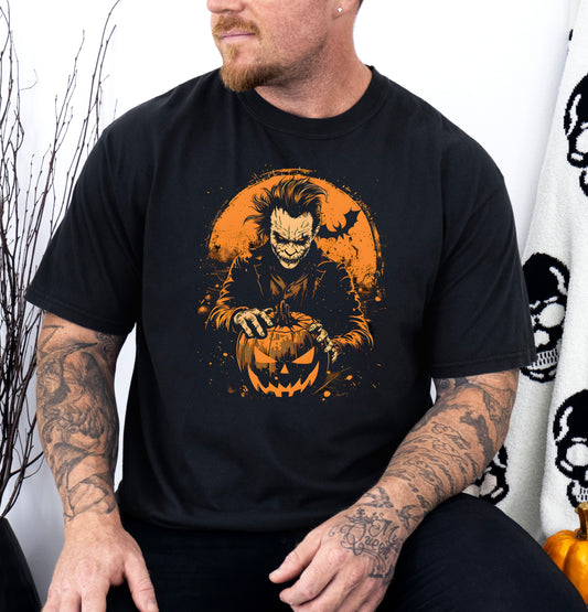 Tricou barbati din bumbac 100% regular fit de Halloween MAD MAN