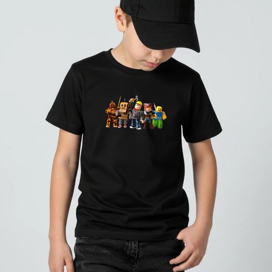 Tricou baieti din bumbac 100% cu imprimeu ROBLOX