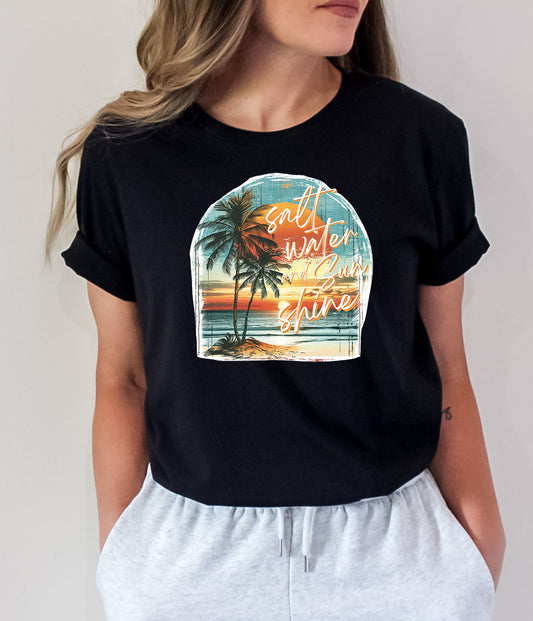 Tricou dama oversize din bumbac 100% de Vara SALT WATER