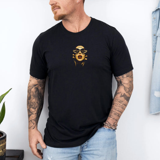 Tricou barbatesc din bumbac 100% regular fit cu imprimeu SNAKE