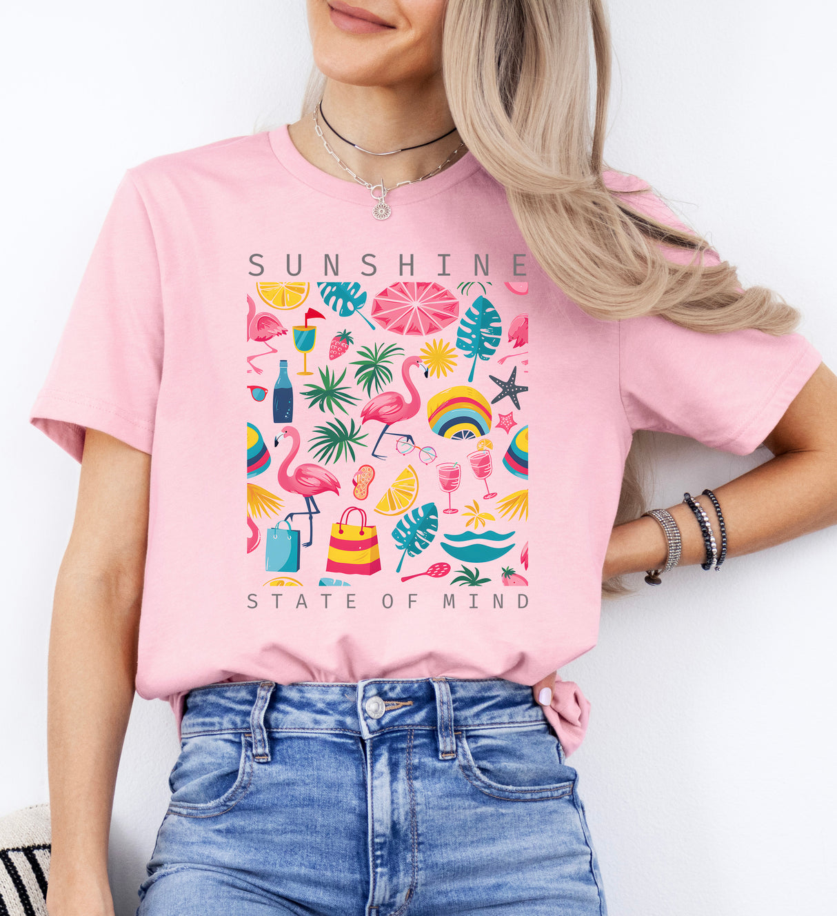 Tricou dama oversize din bumbac 100% de Vara SUNSHINE