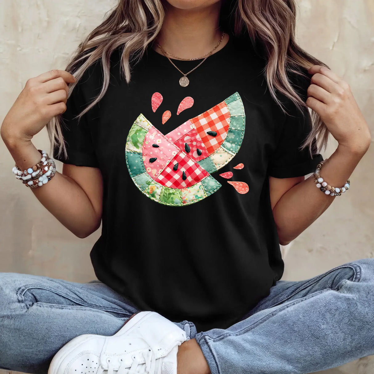 Tricou de dama oversize din bumbac 100% de Vara WATERMELON