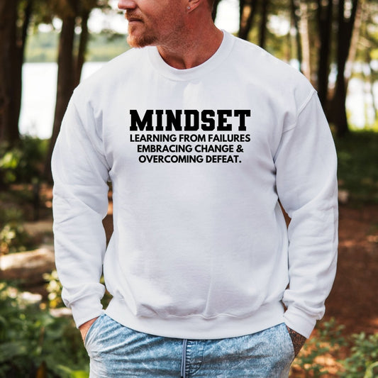 Hanorac barbatesc regular fit cu mesaj MINDSET