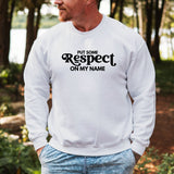 Hanorac barbatesc regular fit cu mesaj RESPECT