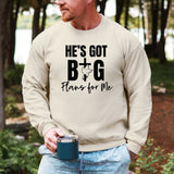 Hanorac barbati regular fit cu mesaj BIG PLANS