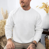 Hanorac barbati regular fit simplu alb