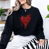 Hanorac dama oversize cu inima HEART