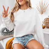 Hanorac dama oversize simplu alb